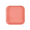 Plato para Escupir Huesos de Paja de Trigo Cuadrado Plano 15cm Plato para Frutas y Snacks Anticaída Regalo Se Puede Imprimir con Logo