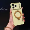 Adequado para capa de celular Apple 17ProMax com janela grande, suporte magnético giratório, capa anti-queda de quatro cantos para iPhone16 14
