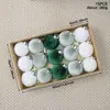 Set de Regalo de Caja de Esfera de Navidad de Terciopelo de Gama Alta 15 Piezas Colgantes Decorativos de Terciopelo Arreglo de Decoración para Árbol de Navidad
