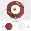 Mancha PVC Cuero Doble Cara Granulado Mantel para Mesa de Comedor Hotel Hogar Mantel para Plato de Comedor Mantel Antideslizante para Tazón Manta Cuadrada Aislante