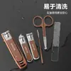 Cortador de Unhas Conjunto de 6 Peças Anti-Salpicos Kit de Cuidados para Manicure em Casa Cortadores de Unhas Limpador de Ouvido Pronto em Estoque Multicor