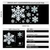 Decoraciones Festivas de Papá Noel Pegatinas Electrostáticas para Puertas de Vidrio Ventana Hombre de Jengibre Copo de Nieve Pingüino Regalo Oso Blanco