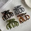Pinza de Tiburón Nueva Gruesa de Ácido Acético Arlan Color Gelatina Lujo Ligero Alto Sentido Pinza para Agarrar Cabello Pinza de Agarre Elegante Coreana