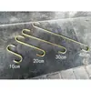 Tienda de ropa Gancho en S gancho en forma de S color oro titanio estilo coreano extendido engrosado acero inoxidable gancho para jeans gancho S redondo