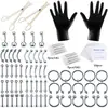 Venta al por mayor transfronteriza del fabricante Set de Piercings de Acero Inoxidable 316L Set de 84 Piezas Anillo de Nariz Electrochapado, Anillo de Ombligo, Tachuela para Ceja, Tachuela para Hélice de Oreja