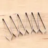 Clip de boca plana engrosado de espina de pescado de acero inoxidable clip de pluma de ganso clip para tirar del pelo removedor de pelo gadget de cocina