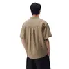 Camisa Polo de Linho Estilo Old Money para Homens, Camisa de Manga Curta Tencel Fresca Verão 2026, Dropshipping Disponível