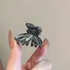 Pinza para el Cabello de Mariposa de Cristal de Gama Alta Pin Pequeño para Peinados Semirecogidos Accesorio Coreano para el Cabello Pinza para Flequillo Pin