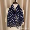 Novo Lenço de Chiffon Estampado de Bolinhas Retrô com Toque de Luxo, Estilo Profissional, Lenço de Pescoço Estiloso e Versátil para Mulheres