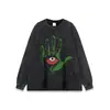 Marca Americana Tendência Vintage Hip-Hop Estampa Abstrata Camiseta Solta Gola Pequena Casual Algodão Puro Sem Mangas Colete Masculino Transfronteiriço