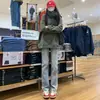 Jeans Reto de Lavagem Clara para Mulheres, Cintura Alta, Novo Estilo Primavera 2026, Realça a Altura e Emagrece, Calça Cigarette Estreita de Comprimento Estendido