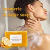 Yurhersu Comércio Transfronteiriço Europeu e Americano Estilo Tk Sabonete de Cúrcuma Sabonete Artesanal Sabonete para Cabelo Sabonete de Banho Sabonete Facial