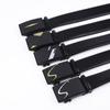 Cinturón de piel de vaca para hombre con hebilla automática Red caliente borde salchicha de cerdo patrón lichi de doble cara fabricantes de cinturones automáticos