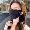 Combinación de Mascarilla y Sombrero de Seda de Hielo para Mujer, Protección Ocular de Verano, Ligera, Transpirable, Elegante Mascarilla de Protección Solar de Cara Completa con Protección para el Cuello