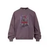 Moletom com Capuz Estampa de Retrato Criativo Gola Redonda Masculino Estilo Primavera e Outono Peso Pesado 420g Solto Casual Pulôver Moletom Marca Tendência