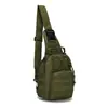 Fábrica em estoque Bolsa de equitação de lona camuflada para esportes ao ar livre Bolsa pequena para pendurar no peito Bolsa de ombro único Bolsa tática para peito ao ar livre