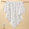 Swaddle de Algodão Puro para Recém-Nascido Solteiro Respirável Swaddle para Bebê Anti-Susto Manta Fina Bebê Classe a