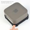2024 Apple Mac mini M4 Funda Protectora de Silicona Base de Silicona Host de Computadora Anti-rayones y Anti-caídas