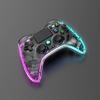 Mando inalámbrico para PS4, luz de respiración colorida, carcasa transparente de cristal, interruptor, mando para juegos de ordenador y teléfono móvil