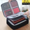 Bolsa de identificación, bolsa de archivo sencilla para el hogar, bolsa de almacenamiento, bolsa de tarjeta multifuncional, bolsa de tela Oxford, bolsa de almacenamiento de viaje, bolso de mano