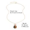 Collar Exagerado Kenjay Chapado en Cobre Oro Real Diseño Original Europeo y Americano Moda Temperamento Colgante de Placa de Amor Manejo