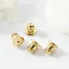 Tapones para los oídos tipo bala Anticaída, Antideslizantes, Hebilla de Fijación Antipinchazos, Taponcitos y Aretes con Recubrimiento de Oro de 18 quilates que No se Caerán después de Ser Tirados hacia Atrás