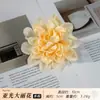 Cabeza de Dahlia Simulada 10cm Flor de Dahlia Flor de Seda Guirnalda DIY Hecha a Mano Tocado Broche Decoración de Caja de Regalo