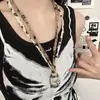Collar con Colgante de Corazón Tejido de Tela Estilo Étnico Transfronterizo Europeo y Americano Cadena de Clavícula de Lujo Ligero de Alta Gama Collar de Moda para Mujeres
