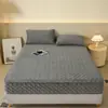 Sábana bajera acolchada de terciopelo de cristal grado A, seis lados, protector de colchón lavable a máquina, apto para colchones Simmons