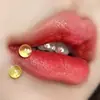 6 Cores Disponíveis, Argolas de Lábio Revestidas, Argolas de Cartilagem de Orelha em Aço Titânio, Joias para Piercing, Argolas C, Argolas Ferradura com Bolas Acrílicas, Acessórios para Lábios Atacado