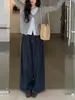 Diseño elegante y con estilo, hermoso suéter de punto de manga larga tipo dos piezas falso para mujer, estilo coreano de otoño, maduro y sofisticado 10760