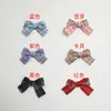 Acessórios de Cabelo Laço Xadrez DIY Produtos Semi-Acabados de Tecido Kit de Material de Presilha Estilo Jk Fresco Acessórios DIY