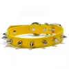 Fabricantes de Yiwu collar para mascotas de cuero PU con remaches de bala accesorios de cuero anti-mordeduras cadena para perro al por mayor en stock