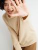 Suéter de Base de Cachemira a Rayas Claras con Cuello Alto de Moda para Mujer, Delgado, para Viajar, Nuevo de Punto para Otoño, Top de Manga Larga