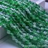 Atacado de fábrica 8mm contas de esmalte colorido pipoca gradiente duas cores rachadas redondas contas acessórios de joias DIY contas soltas feitas à mão