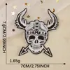 Parche Original Etiqueta Bordada Parche Bordado Calavera Accesorios para Ropa Parche Insignia Parche Accesorios Estilo Punk Parche de Tela