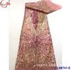 Patrón de posicionamiento completo Encriptación Malla Fondo Bordado Lentejuelas Mostrar Perspectiva Falda de fiesta Tela Lentejuelas Encaje