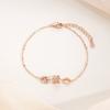 Pulseira de Cintura Pequena de Prata de Lei S925 Doce Cool Meninas Nicho Luz de Luxo Pulseira Transportadora Novo Design de Joias Senso