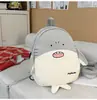 Mochila Mini Fofa de Pinguim Desenho Animado para Saída de Bebê da Creche Personalidade Peculiar Menina Macia Bolsa Transversal de Compras
