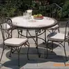 Comercio Exterior de Jiang del Norte Herramientas y Sillas de Hierro Forjado Artesanía de Hierro Metálico Mesa de Comedor Artesanía Metálica Mesa y Sillas para el Hogar Pintadas