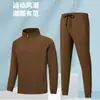 Nuevo Conjunto Casual de una Sola Capa Fino para Hombre Primavera/Otoño 2026, Chaqueta Deportiva con Cuello Alto, Cárdigan, Conjunto Deportivo de Dos Piezas para Correr al Aire Libre