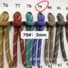 Familia Miu con 3 mm color 108 color punto de salto núcleo de poliéster envuelto en cuerda redonda cuerda para ropa sombrero cuerda para pantalones (longitud ilimitada)