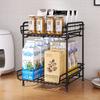 Prateleira Ajustável Multifuncional para Cozinha, Mesa de Escritório, Grande Capacidade, Multicamada, Metal, Porta-Arquivos, Porta-Objetos para Mesa de Escritório
