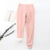 Pantalones deportivos ajustados de cachemira gruesos y cálidos para invierno, sueltos, casuales, para mujer, forrados de polar, de color liso, para estudiantes