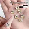 Decoraciones para Uñas Color Rojo Rosa con Brillantes Diamantes K9, Sin Base, Diamantes Apilados Hechos a Mano, Arte de Uñas de Caramelo Colorido