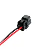 Conector Impermeable Hembra de 2 Pines Arnés de Enchufe para Luz de Coche Cable de Conexión de Alimentación para Faro Luz Antiniebla