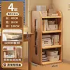 Estantería de madera maciza, estante de almacenamiento de pie, gabinete integrado de pared, armario de almacenamiento, estantería para niños/estudiantes, armario de almacenamiento para el hogar