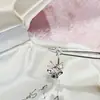 Brinco Stud de Osso de Orelha de Gato Fofo Feito de Aço Titânio Médico, Fresco e Doce, Brinco Stud de Titânio Delicado para Cuidado de Piercing na Orelha
