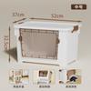 Caja de almacenamiento de plástico transparente para el hogar, extra grande, para guardar ropa, juguetes y aperitivos, con apertura frontal para dormitorio.