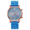 Nuevo Reloj de Cuarzo para Mujer de Estilo Coreano Transfronterizo Simple Clásico Correa de Silicona Reloj de Pulsera Reloj de Mujer Venta al por Mayor Dropshipping